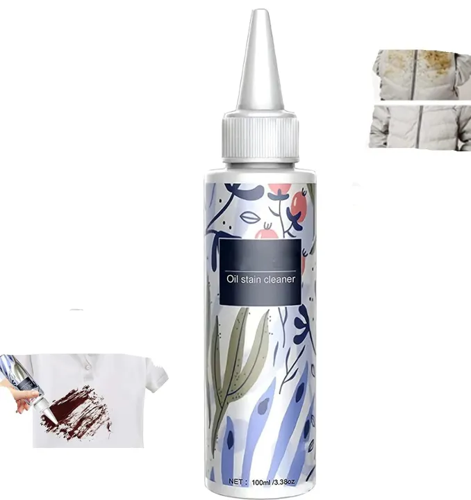 JUE-FISH Oil Stain Cleaner (1 Pcs) – Powerful Grease & Oil Remover for Kitchen, Clothes & Surfaces