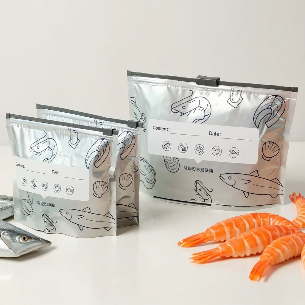 20 Pcs Aluminum Foil Zip Lock Bag – Airtight Food Storage Pouch for Freshness & Safe Packaging